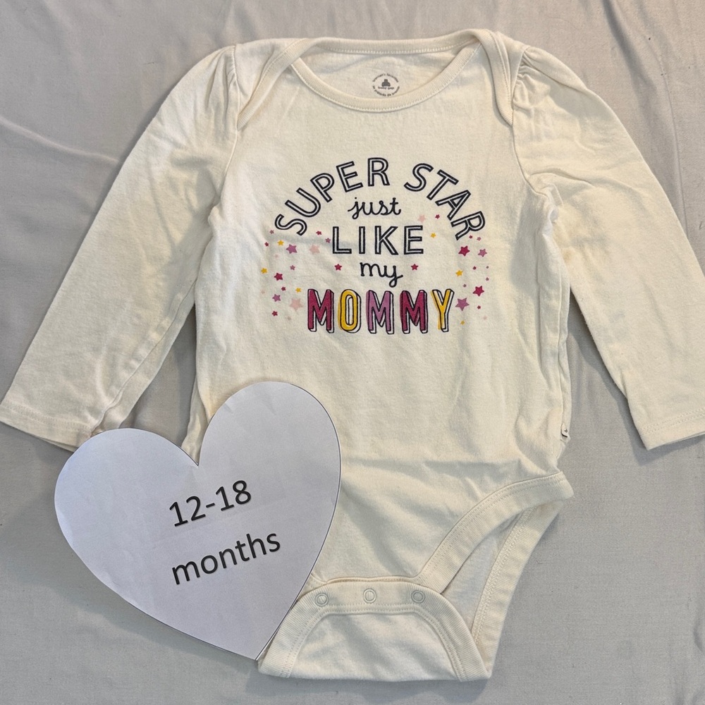 GAP - Baby’s first graphic Long sleeve One Piece/Onesie